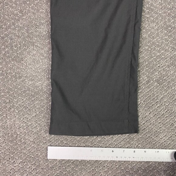 Prana Pants Men's 35 x 32 Charcoal Gray Slim Fit Alameda Chino Hiking Travel - Picture 10 of 12